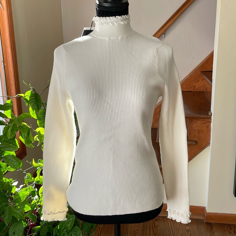 Winter ribbed turtleneck